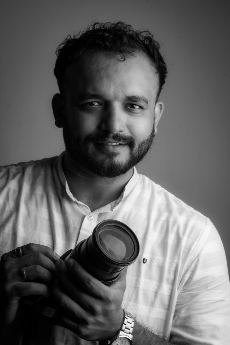 Portrait of Rumit Khade, photographer behind GoldMonkVisuals